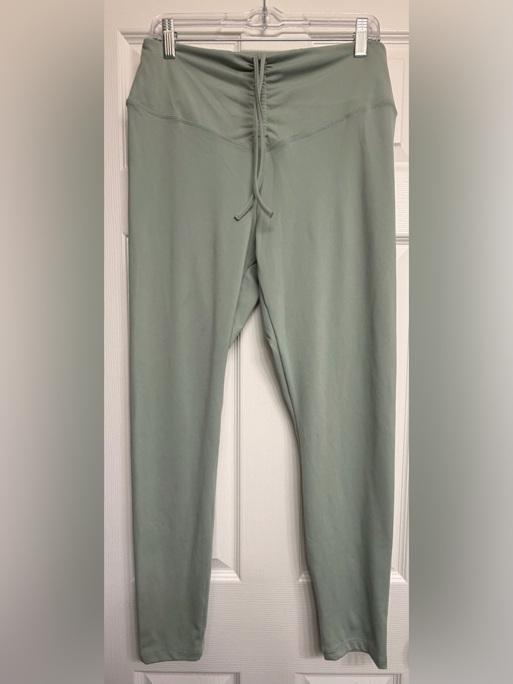 Victoria’s Secret “PINK” High-Rise Drawstring Leggings in Sage